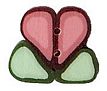 Coral Heart Flower